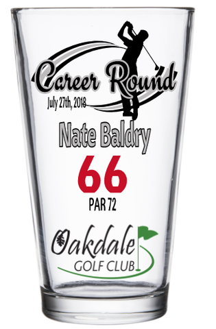 Career Round Pint Glass
