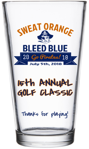 Sweat Orange Tournament Glass